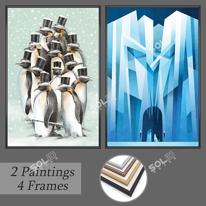 Versatile Wall Art Set: No. 576 3D model image 1