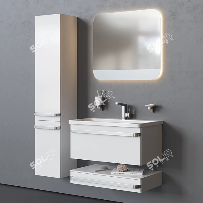 Ideal Standard Tonic II 80 - Stylish Lacquered Vanity Unit 3D model image 1