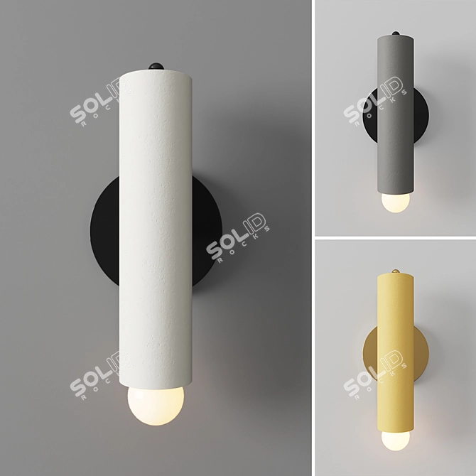 Rustic Lodge Sconce 3D model image 1