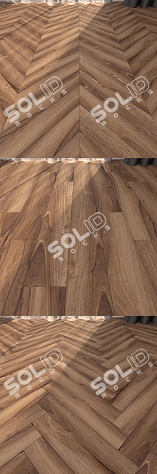 Premium Parquet Floor Set 3D model image 2