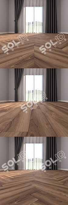 Premium Parquet Floor Set 3D model image 3