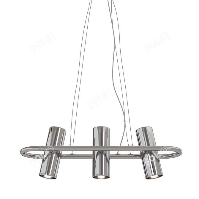 Vintage Searchlight Chandelier 3D model image 1