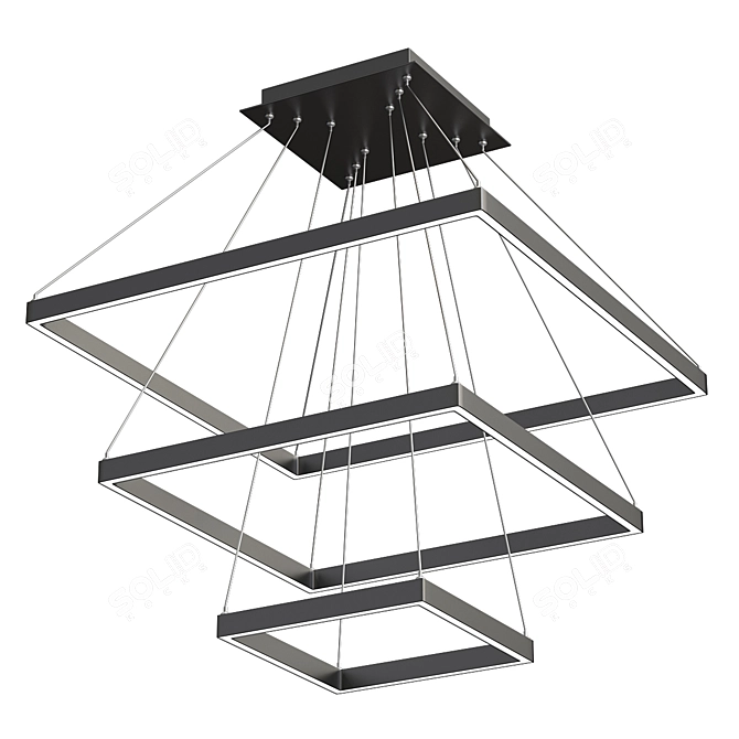 Quadrilateral Pendant 3D model image 1