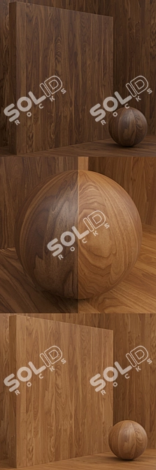 Title: Seamless Wood Veneer Box Set 3D model image 2