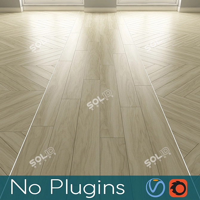 Elegant Floor Design Set 3D model image 1