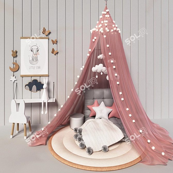 Playful Dreams Kids Room Set 3D model image 2