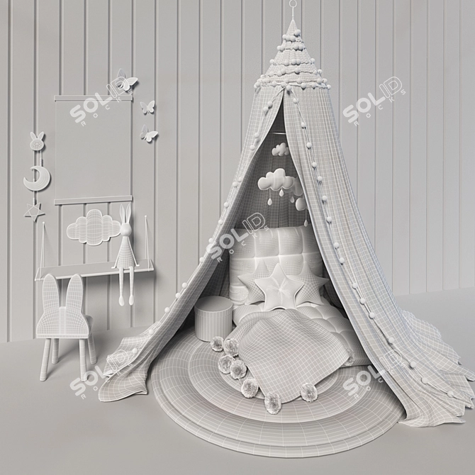 Playful Dreams Kids Room Set 3D model image 3