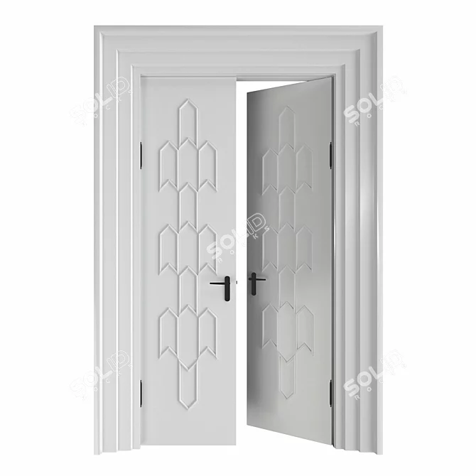 RODECOR Nabokov Decorative Door Design 3D model image 3