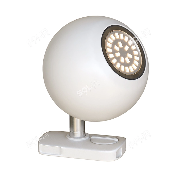 Versatile Track Lamp - Black & White 3D model image 3