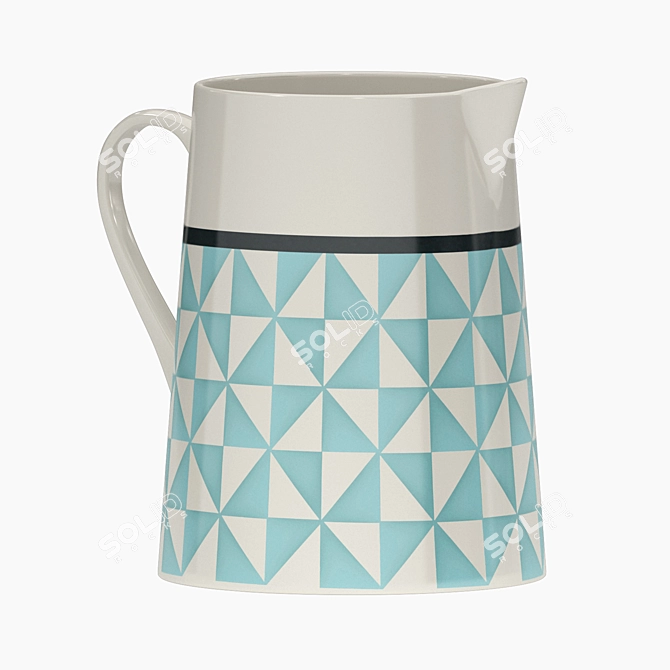 Elegant Adid Porcelain Milk Jug 3D model image 2