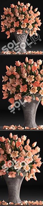 Spring Blossom Bouquet 3D model image 2