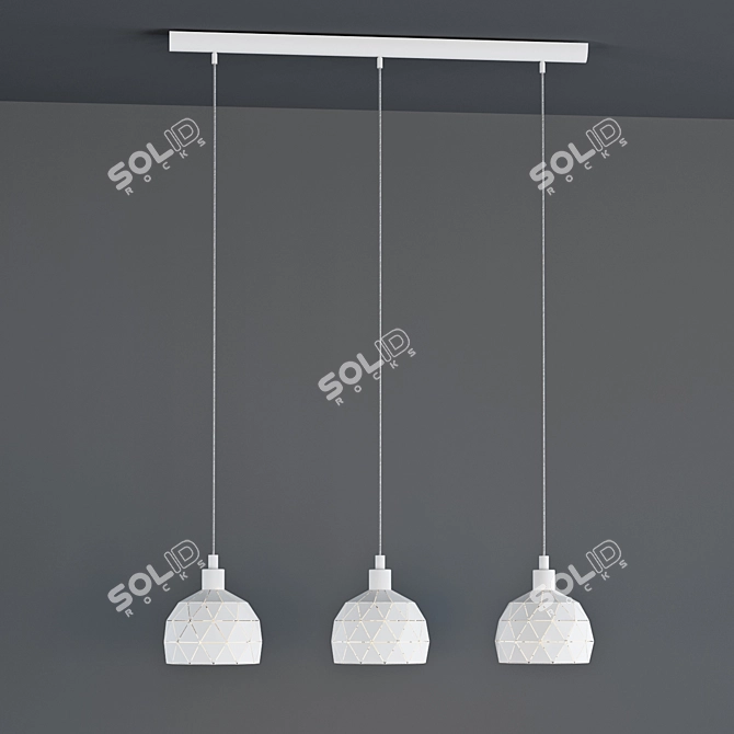 Elegant EGLO ROCCAFORTE Pendant Luminaire 3D model image 3