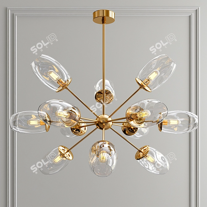 Elegant Ramirez Chandelier 3D model image 1