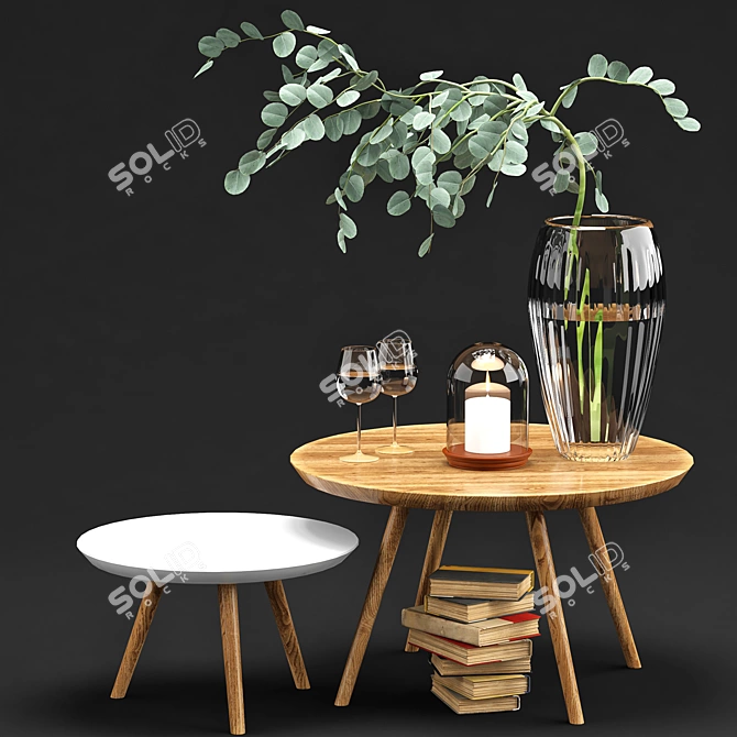 Sleek Decor with V-Ray Rendering 3D model image 1