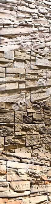 Modern Stone Walls Collection 15 3D model image 2