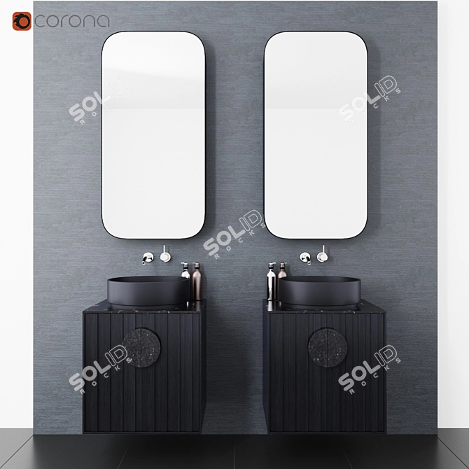 Stylish Furniture Set 3D model image 1