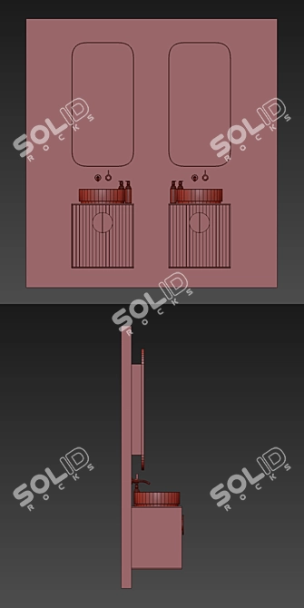 Stylish Furniture Set 3D model image 2