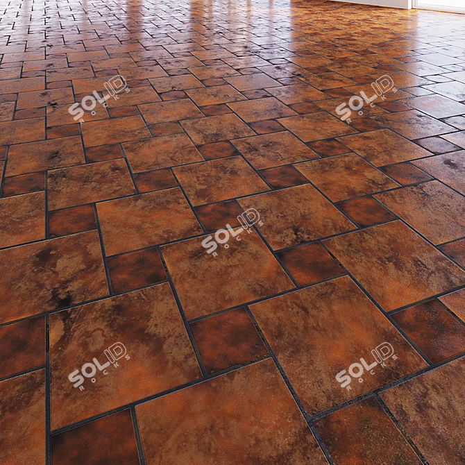 4K Seamless Texture Flooring 3D model image 1