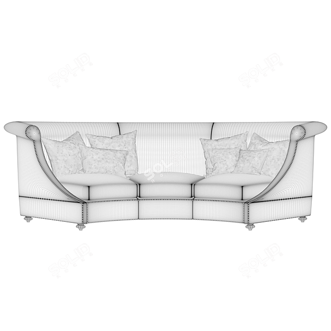 Sleek Curved Elegance 3D model image 2