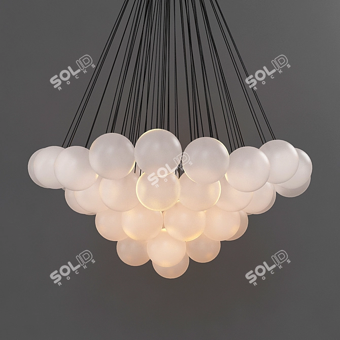 Elegant Cloud 73 XL Pendant 3D model image 1