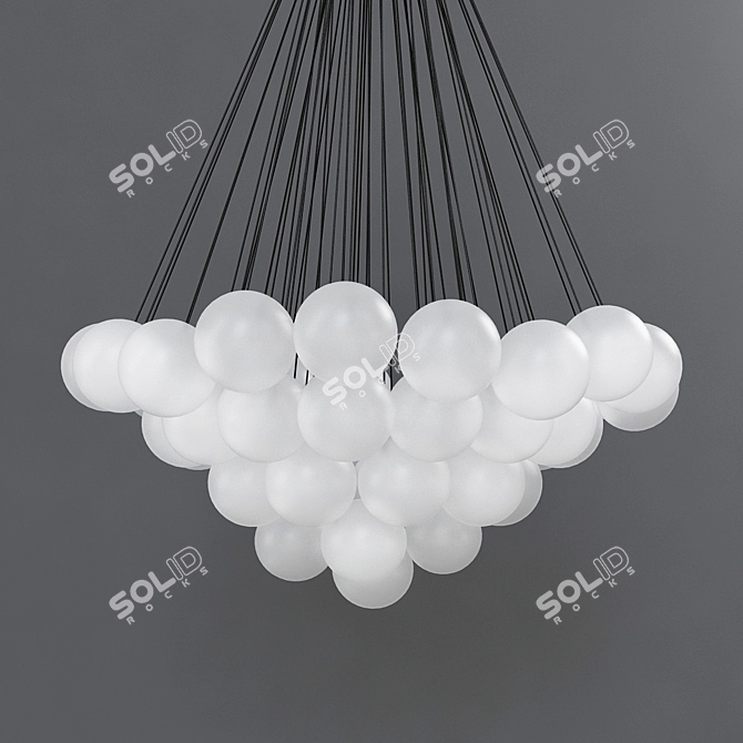 Elegant Cloud 73 XL Pendant 3D model image 2