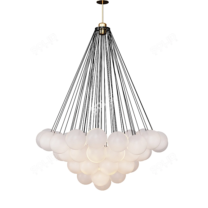 Elegant Cloud 73 XL Pendant 3D model image 3