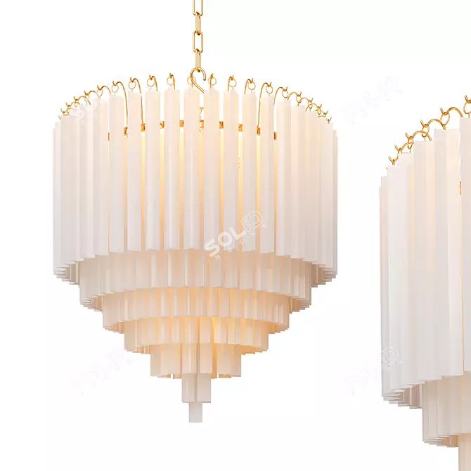 Elegant Eichholtz Nova Chandelier 3D model image 1