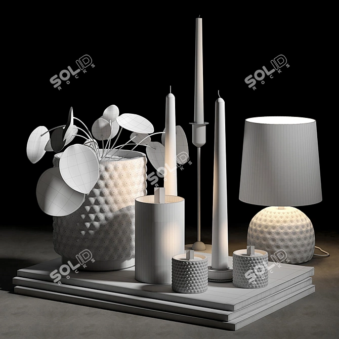 Elegant Decor Set: 004 3D model image 2