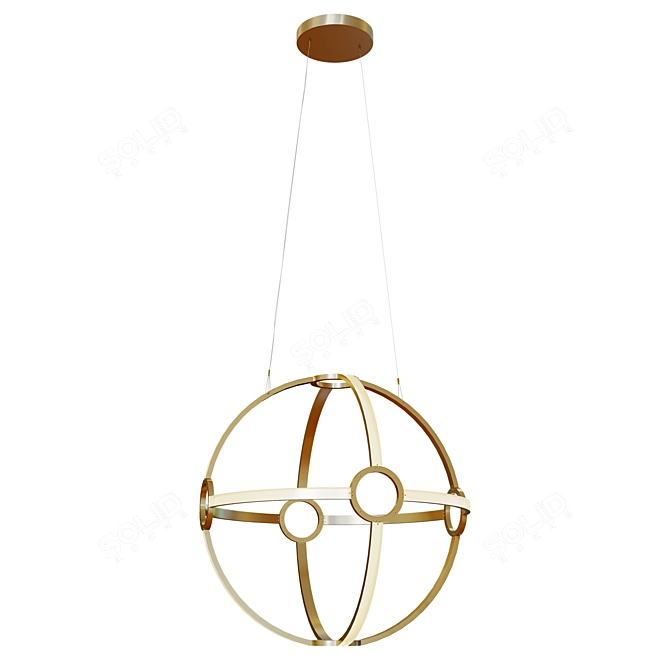 Ethereal Orb Chandelier 3D model image 1