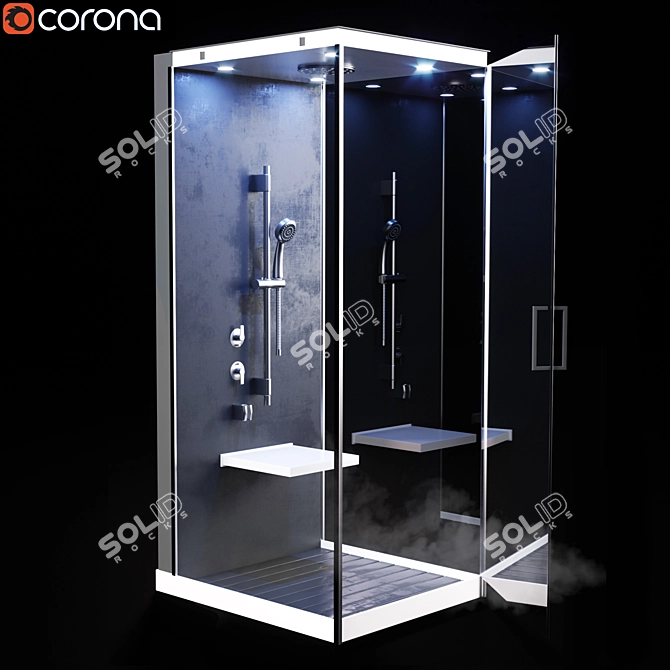 Illuminate Your Shower Experience 3D model image 1