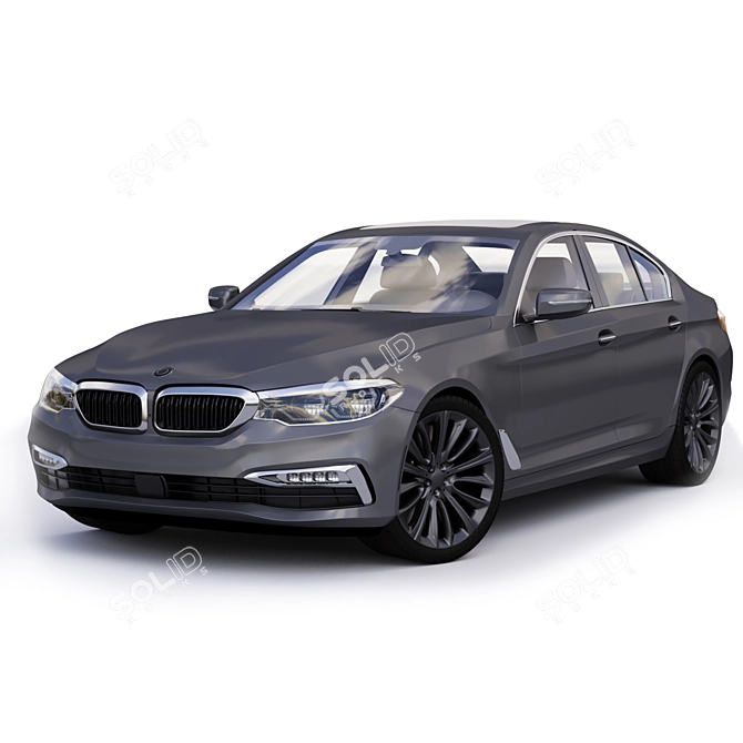 BMW 5 Series G30: Luxury Redefined 3D model image 1