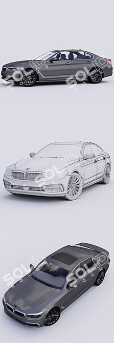 BMW 5 Series G30: Luxury Redefined 3D model image 3