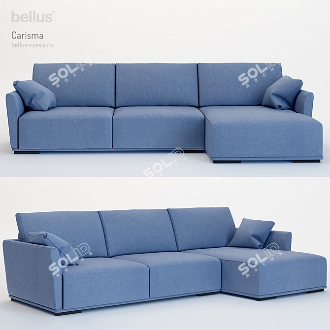 Elegant Carisma Sofa by Bellus 3D model image 1