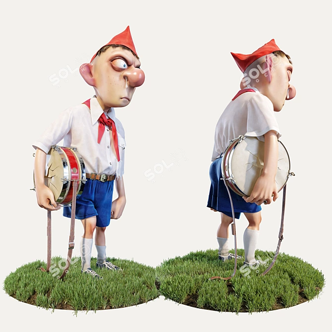 Pioneer's Truth: 3D Artwork by Vasi Lozhkin 3D model image 2