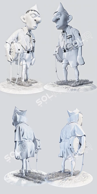 Pioneer's Truth: 3D Artwork by Vasi Lozhkin 3D model image 3