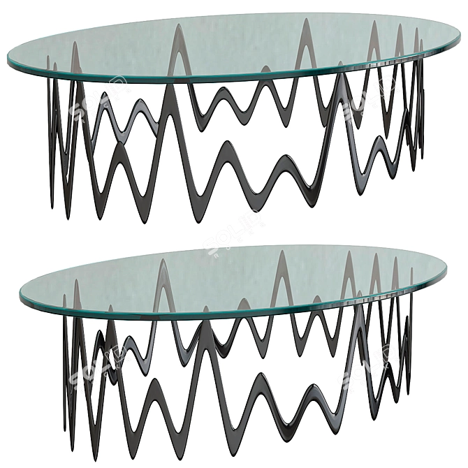 Elegant Ondine Coffee Table 3D model image 1