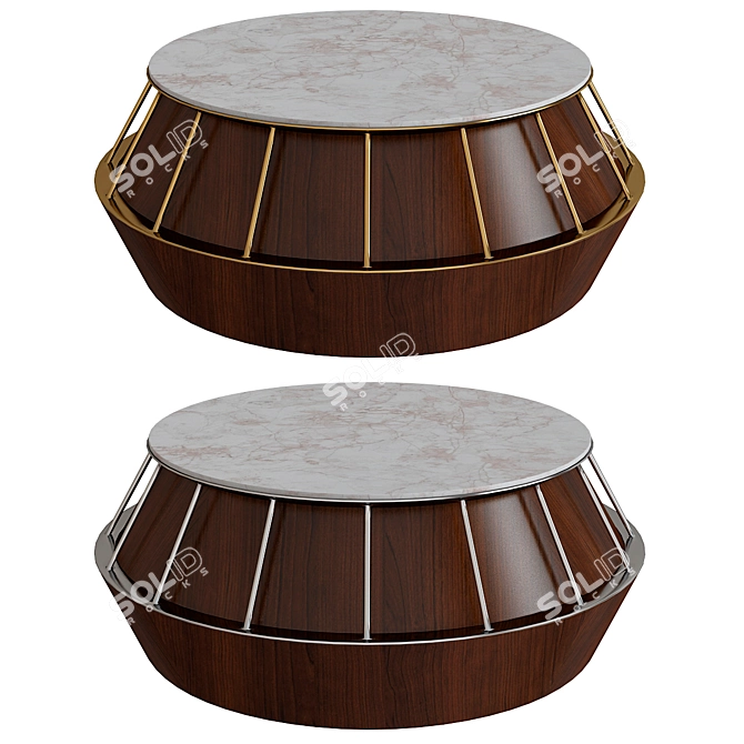 Elegant Mambo Coffee Table 3D model image 1