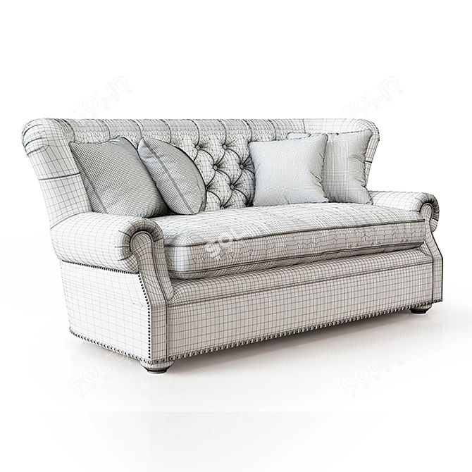 Churchill Textile Sofa 3D model image 3