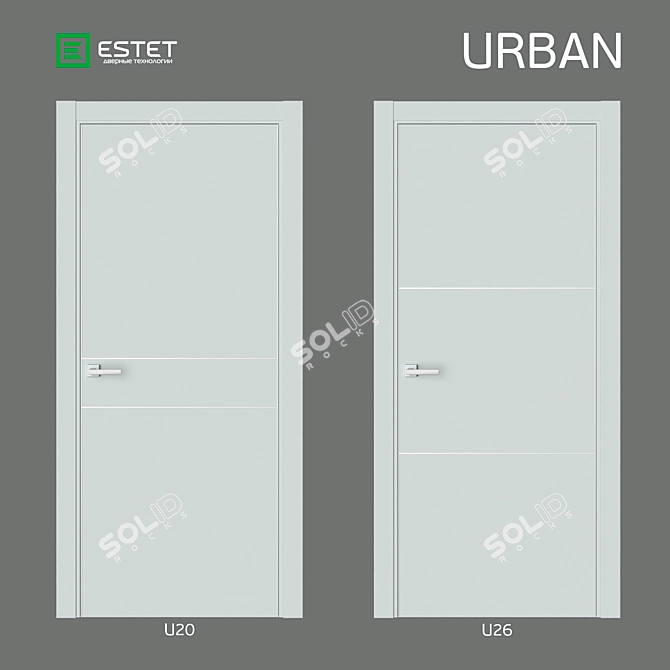 Urban Elegance: OM Doors Collection 3D model image 1