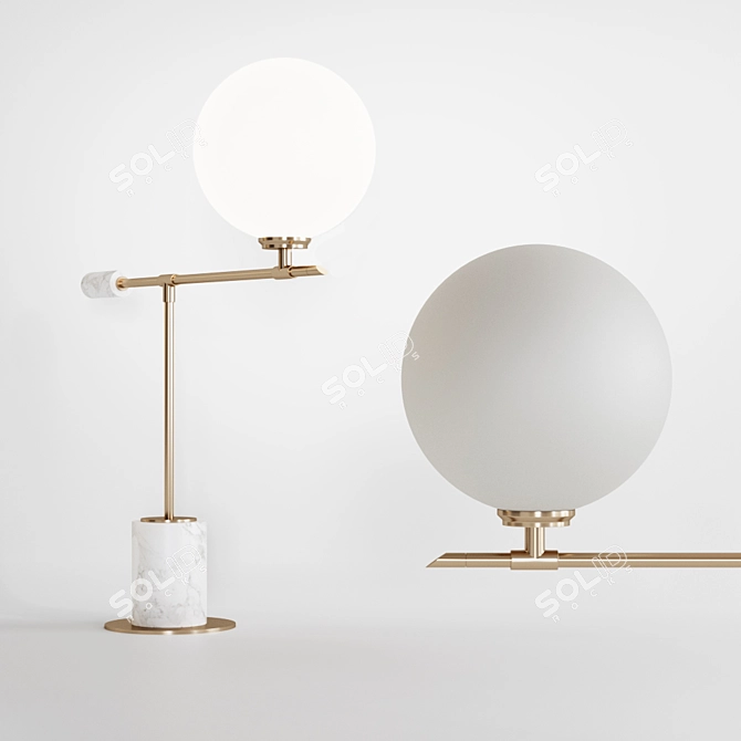 Elegant Bianca Table Lamp 3D model image 1