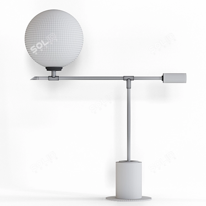 Elegant Bianca Table Lamp 3D model image 2