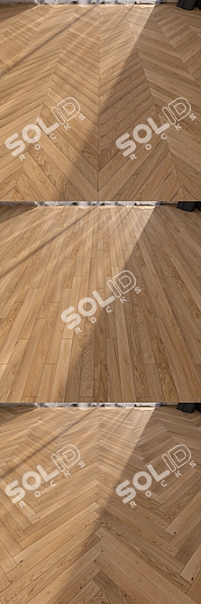 Pure Oak Parquet - Vray Finish 3D model image 2