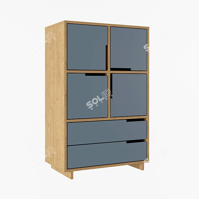 Modu-licious 6: Sleek Chest of Drawers 3D model image 2