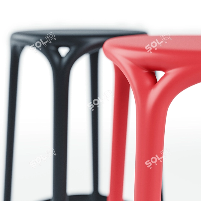 Contemporary Brooklyn Stool 3D model image 2