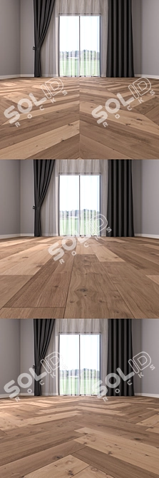  Parquet Floor Set: Linear, Herringbone, Chevron - 29 Styles 3D model image 3