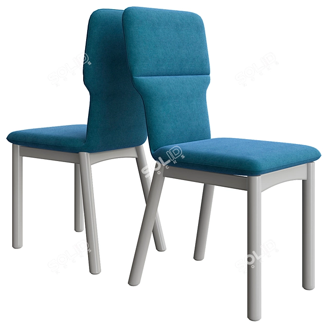 Elegant Montbel Twiggy Chair 3D model image 1