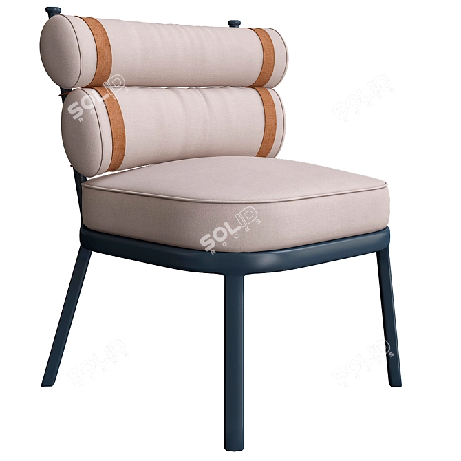 Kettal Roll Chair: Comfort and Style 3D model image 1