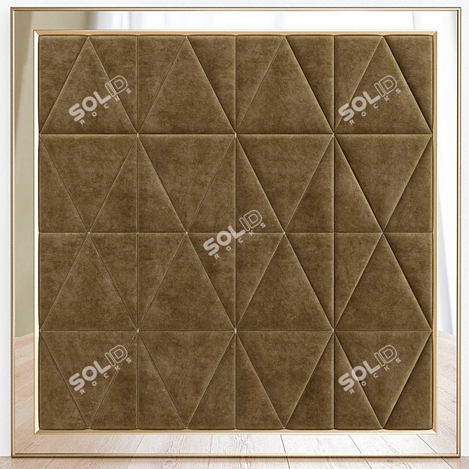 Sleek 3D Wall Panel Design 3D model image 1