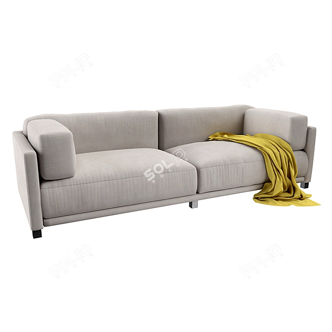 Cozy Sunday Sofa: A Stylish and Comfortable Addition to Your Home 3D model image 1