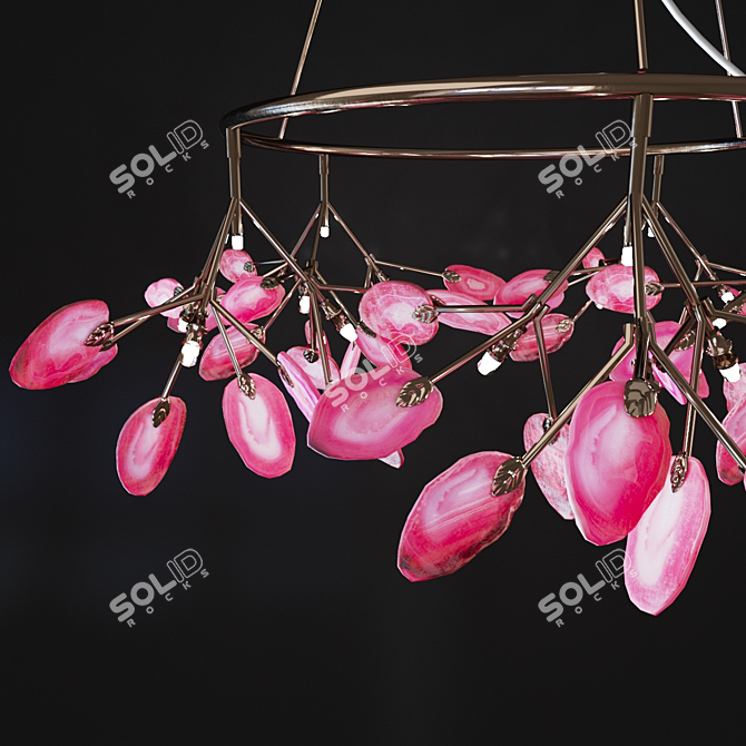 Agate 7 Chandelier: Elegant Beauty 3D model image 2